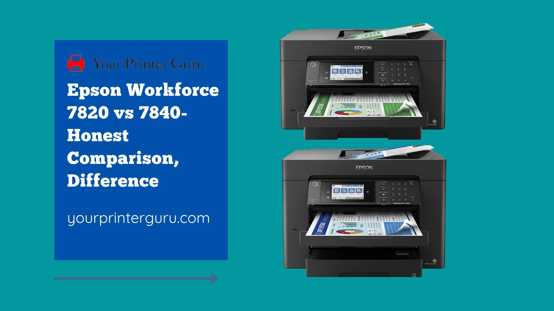 Read more about the article Epson Workforce 7820 vs 7840- Honest Comparison, Difference