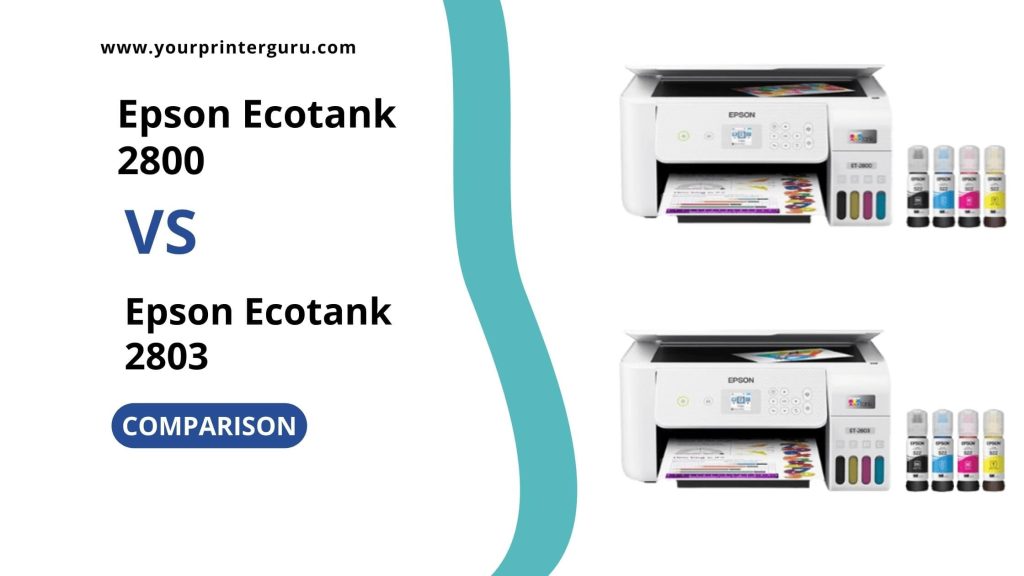 Epson Ecotank 2800 vs 2803