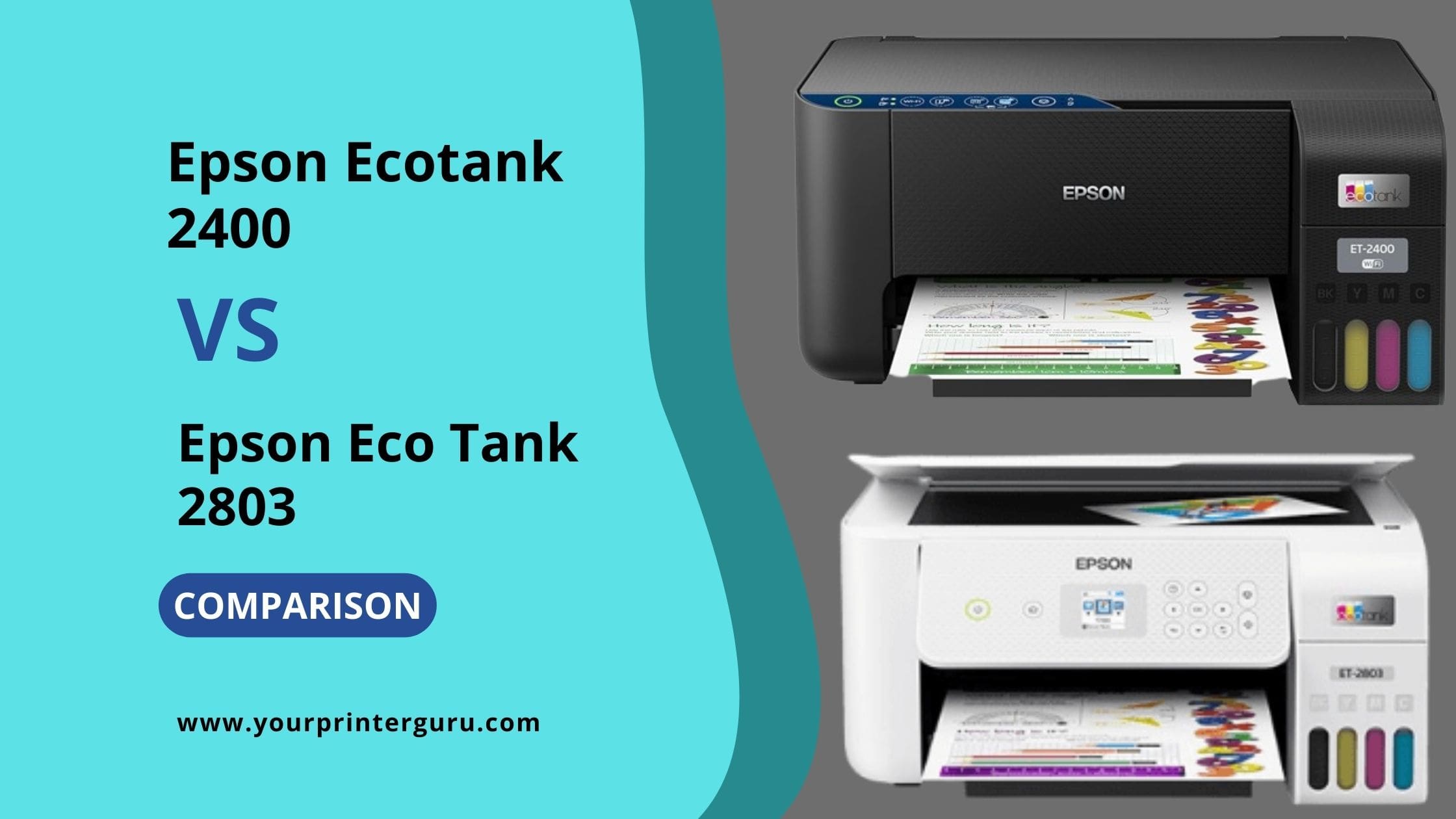 Read more about the article Epson Ecotank 2400 vs 2803 for Sublimation | Compared