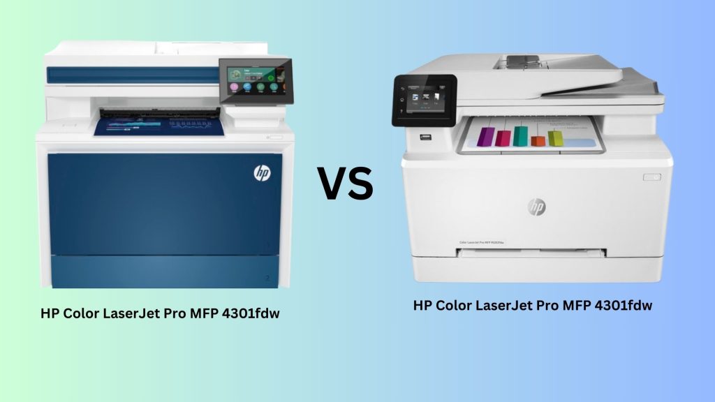 HP Color Laserjet Pro mfp 4301fdw vs m283fdw