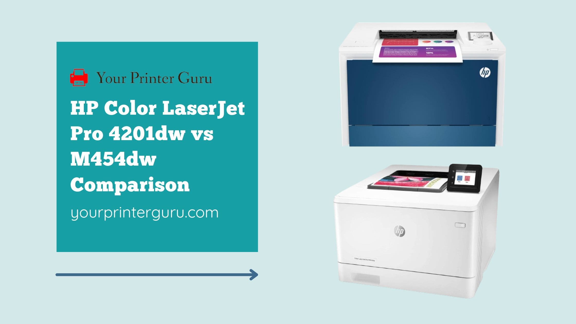 Read more about the article HP Color LaserJet Pro 4201dw vs M454dw Comparison